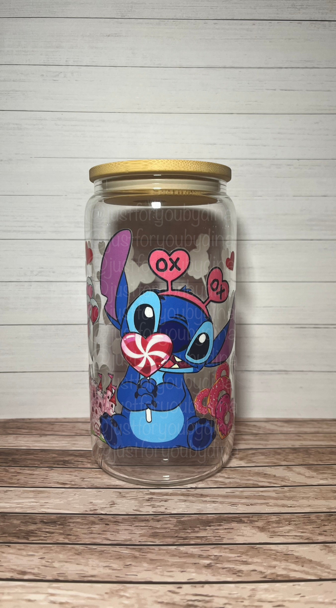 Alien Valentine Glass Can