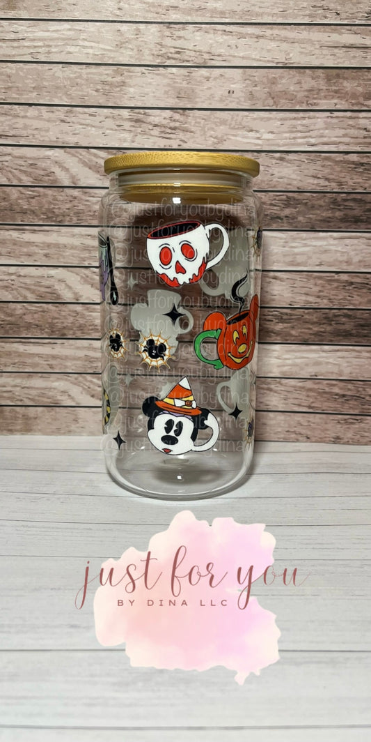 Halloween Mugs Glass Can